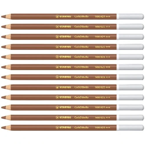 Offerta a tempo: STABILO CarbOthello - Matita colorata Premium - Confezione da 12 - Ombra Bruciato - 61% da 25.20 € a 9.73 €