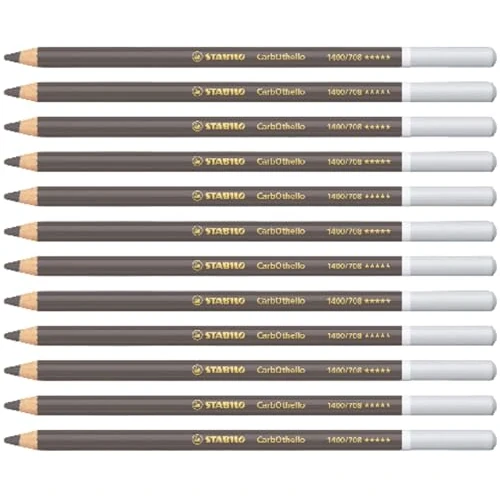 STABILO CarbOthello - Matita colorata Premium - Confezione da 12 - Grigio Caldo 5