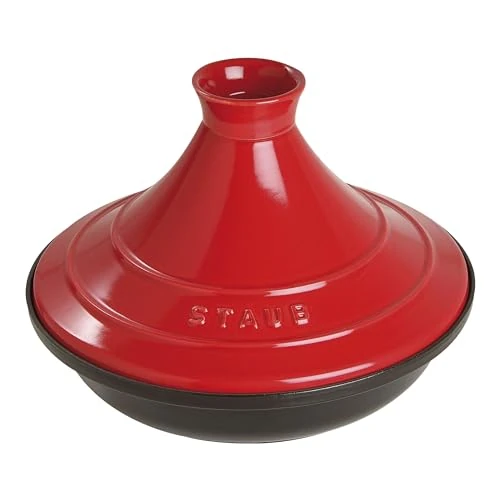 Oferta limitada: Staub 1302806 - Tajine y Tapa de Hierro Fundido, Color Rojo Cereza, tamaño 28 cm de 199.00 EUR a 142.76 EUR (ahorro 28%)