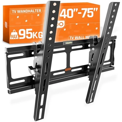 Offerta a tempo: RICOO Supporto TV parete R09 32”-65” pollici 81-165 cm Staffa televisore Inclinabile Fisso Porta televisione universale VESA 200 x 200-400 x 400 Nero - 25% da 27.99 € a 20.99 €