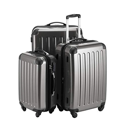 Offre limitée : HAUPTSTADTKOFFER - Alex - Set de 3 Valises rigides Bagage Trolley 4 Roues, (S, M & L), Titan de 219.11 € à 187.24 € (15% de remise)
