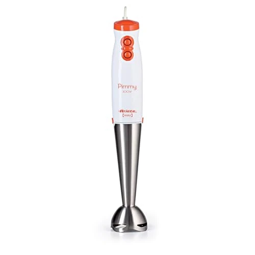 Offerta a tempo: Ariete 881 Pimmy 200 W, frullatore a immersione, arancione, 200 W, 2 velocità, lama in acciaio inossidabile, gancio in gomma incluso - 0.00% da 13.90 € a 13.90 €