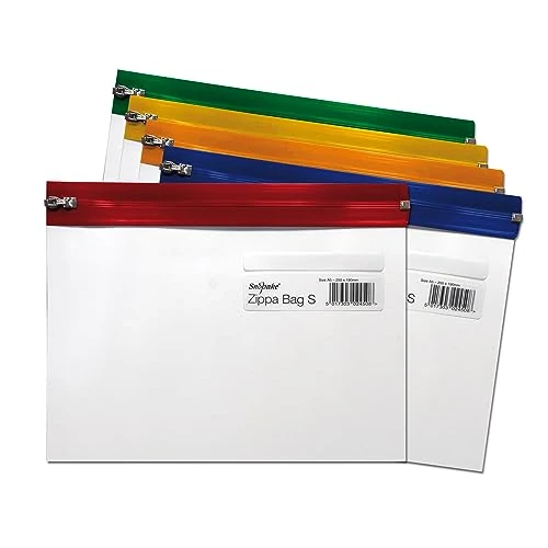 Offerta a tempo: Snopake Zippa Bag 'S' - Sacchetto S con chiusura ermetica, formato A5, 255 x 190 mm - 0.00% da 7.45 € a 7.45 €