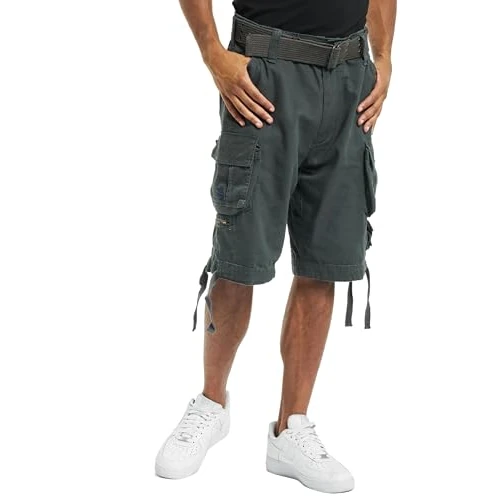 Brandit Savage Vintage Shorts, Pantalones Cortos Cargo Hombre, Antracita, 6XL