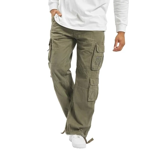 Limited-time offer: Brandit Pure Vintage Pants, Color: olive, Size: 5XL from 50.69 £ to 50.69 £ (save 0.00%)