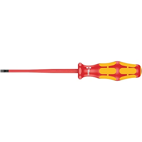 Limited-time offer: Wera 05006440001 0.6 x 3.5 x 100 mm "160iS VDE" Insulated Screwdriver for Slotted Screws - Silver from 8.39 £ to 8.39 £ (save 0.00%)