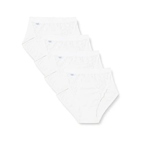 Beperkte aanbieding: Sloggi Dames Sloggi Chic Midi 4P Taille, Wit, 44 van 34.00 EUR naar 34.00 EUR (besparing 0%)
