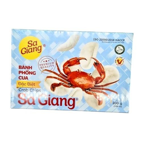 Offerta a tempo: SA GIANG Chips di Gamberi Disidratati 200g - Snack - 65% da 2.49 € a 0.87 €