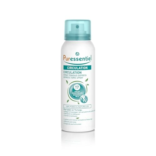 Offerta a tempo: Puressentiel – Circolazione Spray Tonico Express – Con 17 Oli Essenziali e mentolo naturale – Aiuta ad alleviare la sensazione di gambe pesanti – Effeto fresco – Azione anti-factica – 100 ml - 0.00% da 12.05 € a 12.05 €