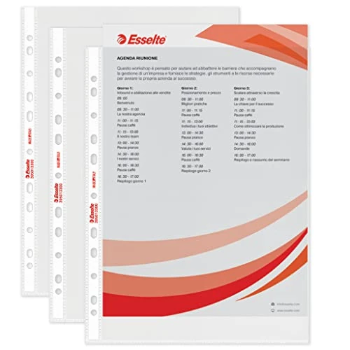 Zeitlich begrenztes Angebot: Esselte Buste a foratura universale Copy Safe Standard 21x29,7 cm goffrata 501330 (conf.50) von 6.24 € auf 6.24 € (0.00% Rabatt)
