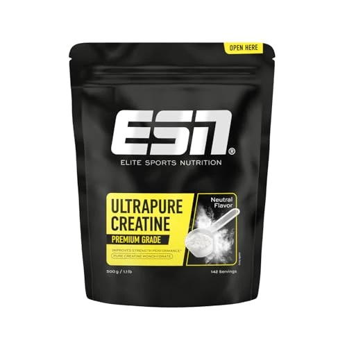 Limitiertes Angebot: ESN Ultrapure Creatine Monohydrate, 500 g, 142 Portionen, mikrofein und perfekt löslich - made in Germany (Verpackung kann variieren) von 29.90 EUR auf 29.90 EUR (Spare 0%)