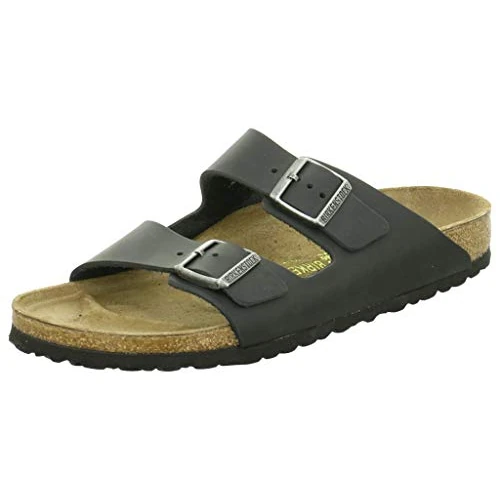 Offerta a tempo: Birkenstock 552113 Arizona black, Oiled Leather PIANELLE Uomo, Black EU 38 - 33% da 120.00 € a 79.90 €