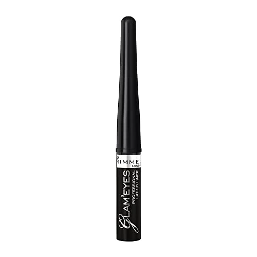 Offre limitee: Rimmel - Eyeliner glam'Eyes - Application Facile et Précise - Couleurs intenses - 001 Black glamour - 3,5ml de 9.50 EUR a 5.50 EUR (economie 42%)