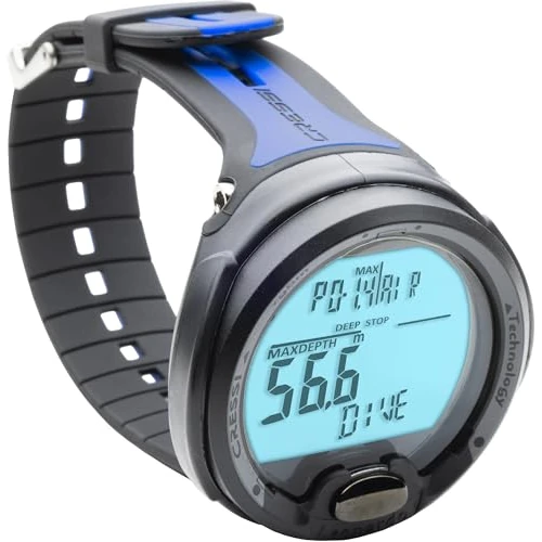 Cressi Unisex-Adult Leonardo Diving Computer Komputer Do Nurkowania Premium,Czarny/Niebieski,Jeden Rozmiar,Ks770052