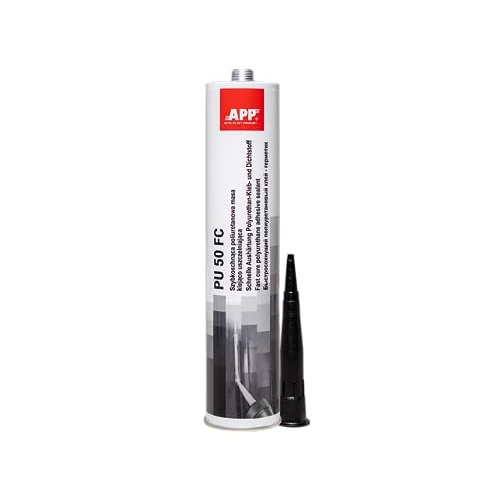 Offerta a tempo: APP PU 50 FC Colla Poliuretanica - Adesivo Sigillante Isolante Impermeabile Multifunzionale | Colla Impermeabile - Eccellente come Adesivo Parabrezza Auto, Sigillante Perdite Acqua | Nero | 310 ml - 0.00% da 9.99 € a 9.99 €