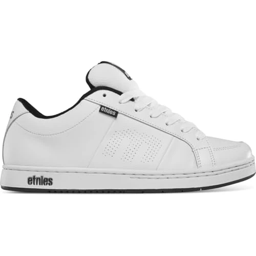 Etnies Kingpin - Zapatillas Bajas para Hombre, Blanco y Negro, 37 1/3 EU