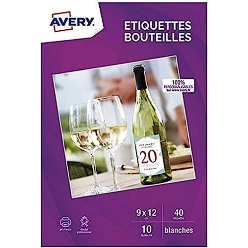 Tijdelijke aanbieding: Avery Mates C9269-10 Flessenetiketten x40 Inkjet 120 x 90 mm van 11.88 € naar 11.88 € (0.00% korting)