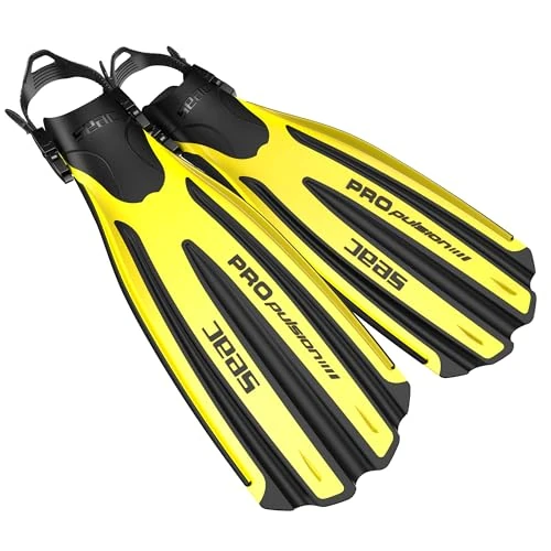 Limited-time offer: SEAC Propulsion, Diving Fins with Adjustable Strap, Made in Italy, yellow,9/11UK from 69.84 £ to 69.84 £ (save 0.00%)