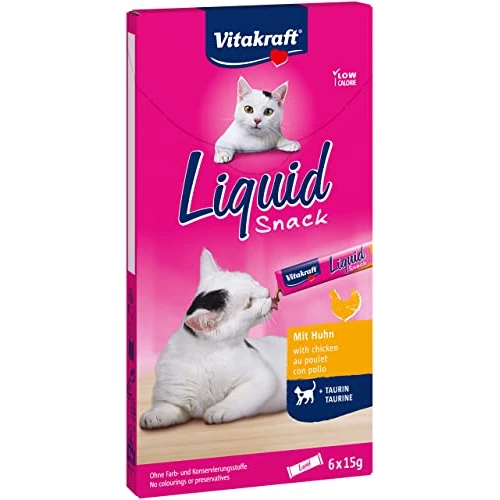 Limited offer: Vitakraft Cat Liquid Snack Pollo+Taurina from 3.02 EUR to 2.19 EUR (save 27%)