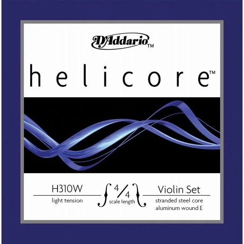 Limitiertes Angebot: D'Addario Helicore Geigensaiten - Violine Saiten Geige 4/4 - H310W-4/4L Violine Saitensatz mehrfach verdrillter Stahlkern 4/4 Light von 61.50 EUR auf 49.00 EUR (Spare 20%)
