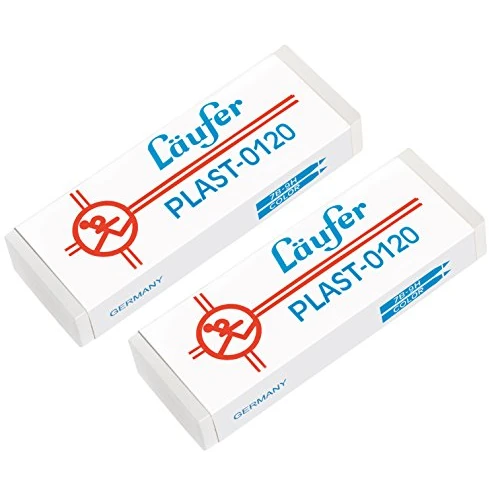 Tijdelijke aanbieding: Läufer 69809 Plast 0120 gum, betrouwbaar potloden en kleurpotloden, blisterkaart bevat 2 gummetjes, groot van 3.68 € naar 3.68 € (0.00% korting)