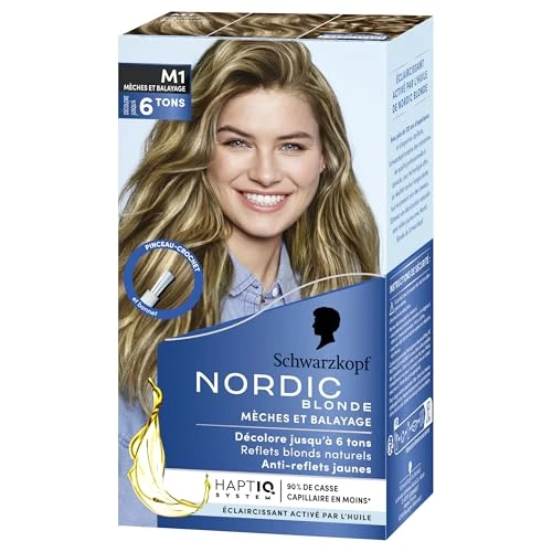 Oferta limitowana: Schwarzkopf, Nordic Blonde intensywny rozjaśniacz olejowy z Omega Plex, Meches Ultra M1, bez amoniaku, przeciw żółtym, do miękkich włosów (opakowanie może się różnić) z 53.49 zł na 53.49 zł (oszczędź 0.00%)