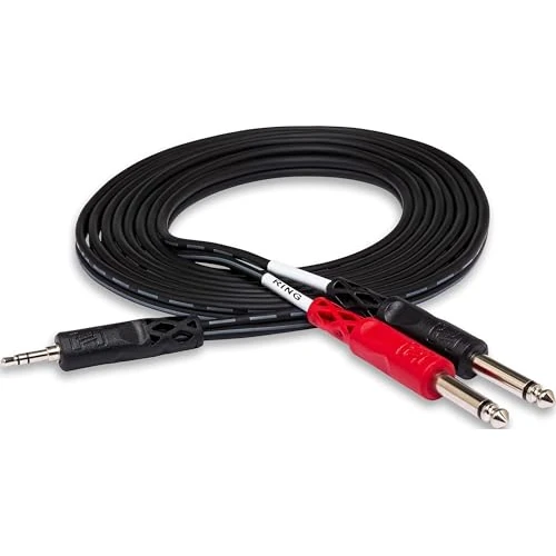 Offerta a tempo: Hosa CMP-159 - Cavo breakout stereo TRS da 3,5 mm a doppio TS da 6,35 mm, 3,5 m, nero, confezione da 1 - 0.00% da 20.97 € a 20.97 €