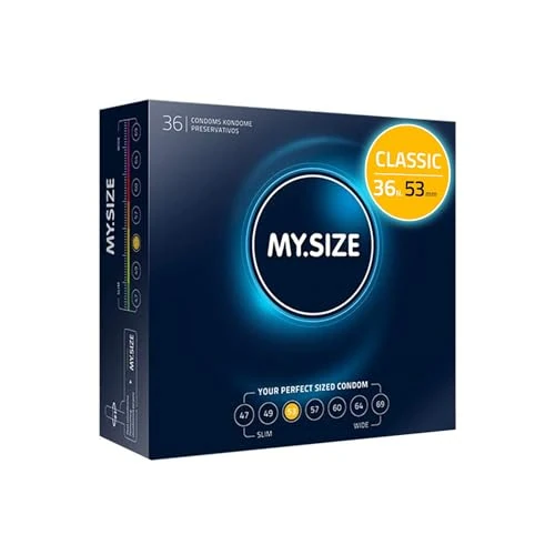 Begrenztes Angebot: My.Size Kondome Größe 3, 53 mm, 36 Stück Großpackung I extra dünn gefühlsecht hauchzart I dünne 0,07 mm Wandstärke I vegan I für Men von 29.78 EUR auf 19.95 EUR (Rabatt 33%)