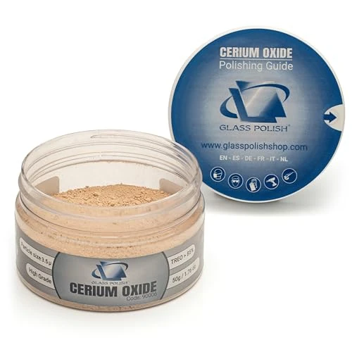 Limited-time offer: GLASS POLISH PRO Cerium Oxide Glass Polishing Powder – 50g High-Grade 85% Pure Suspension-Treated Formula, 3.5 Micron for Glass Scratch Removal, Windscreen Polishing and Restoration from 11.95 £ to 11.95 £ (save 0.00%)