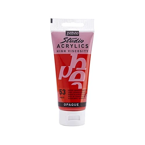 Zeitlich begrenztes Angebot: Pébéo - Acrylic Fine Studio Acrylics - Acrylfarbe für Künstler - Farbe für Profis und Anfänger - Leuchtende und pigmentierte Farbe - Kadmiumrot Dunkel Imitation - 100 ml von 4.99 € auf 4.99 € (0.00% Rabatt)