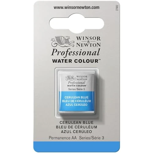 Oferta limitada: Winsor & Newton Acuarela Profesional - Pintura de Acuarela, Alta Luminosidad, Resistente a la Luz, Calidad de Archivo, 1/2 Godet, Color Azul Cerúleo de 10.00 € a 10.00 € (ahorro 0.00%)