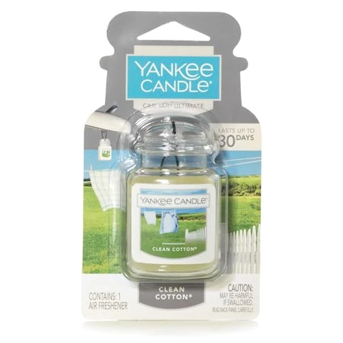 Oferta limitowana: Yankee Candle Zapach samochodowy Car Jar Ultimate, zapach do 4 tygodni, Clean Cotton z 25.08 zł na 25.08 zł (oszczędź 0.00%)