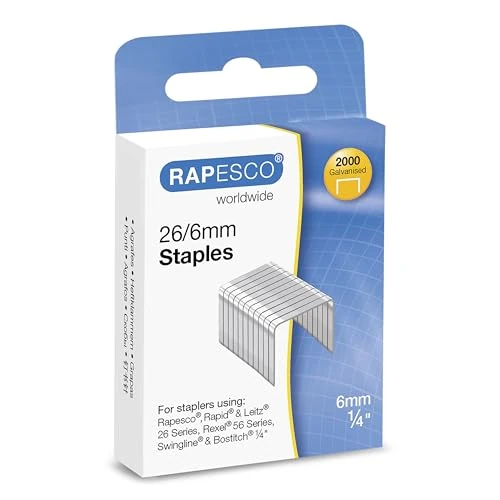 Beperkte aanbieding: Rapesco S2662MA3 Type 26/6 mm (No.56) Verzinkte Nietjes, Verpakking van 2000 Stuks van 1.89 EUR naar 1.89 EUR (besparing 0%)