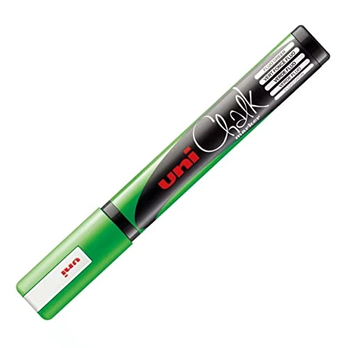 Offerta a tempo: uni-ball 186263 - Marcatore a finestra e a gesso UNI CHALK PWE-5M, 1,8 - 2,5 mm, punta tonda, verde fluorescente - 0.00% da 5.94 € a 5.94 €