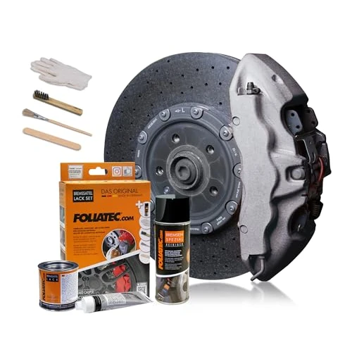 Zeitlich begrenztes Angebot: Foliatec Bremssattel Lack Set, Hitzebeständig, Komplettsatz für 4 Bremssättel, Stratos Silber Metallic, 7-teiliges Set von 32.95 € auf 26.29 € (20% Rabatt)