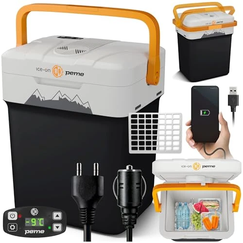 Oferta limitada: peme Nevera Portátil Eléctrica para Coche Camping Frigorífico Viaje Auto 12V Termoeléctrica con Enchufe Silenciosa Portatil Congelador Frigorifico Fridge Camper Frigoba 220 240 V 25,7L – Essential de 87.00 € a 87.00 € (ahorro 0.00%)