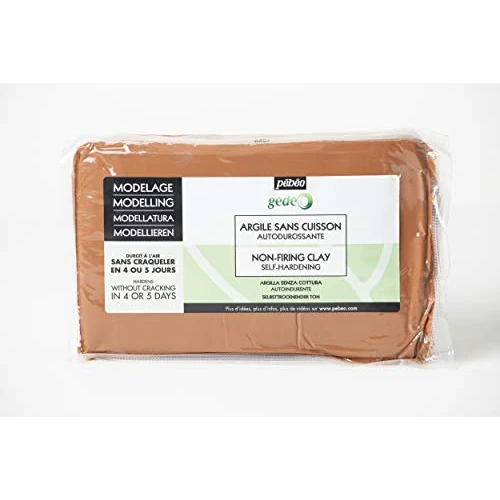 Offerta a tempo: Pébéo - Argilla Senza Cottura Rossa Gédéo, 1,5 kg - Creta - Modellazione, stampi e Ceramica - autoindurente - Rossa - 0.00% da 23.45 € a 23.45 €