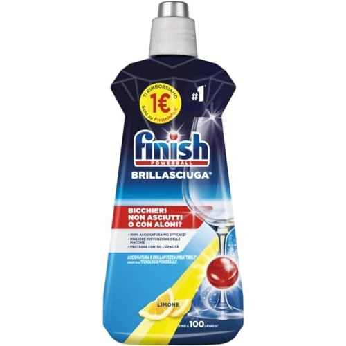 Offerta a tempo: Finish Brillantante, Additivo Lavastoviglie, 1 Prodotto da 500 ml, Limone - 22% da 4.99 € a 3.91 €