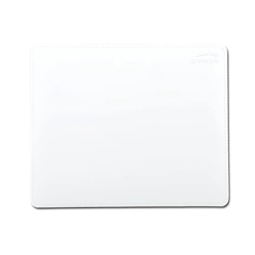Offerta a tempo: Speedlink Notary Soft Touch Mousepad - Tappetino per Mouse (Base Antiscivolo, Compatible con Tutti sensori Ottico e Laser), Bianco - 53% da 17.08 € a 7.99 €