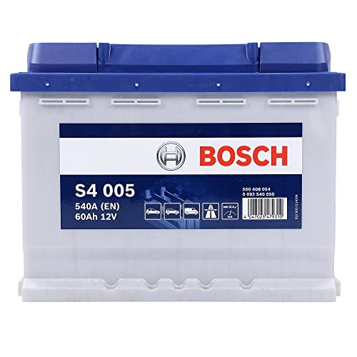 Bosch S4005, Batteria per Auto, 60A/h, 540A, Tecnologia al Piombo Acido, per Veicoli Senza Sistema Start/Stop