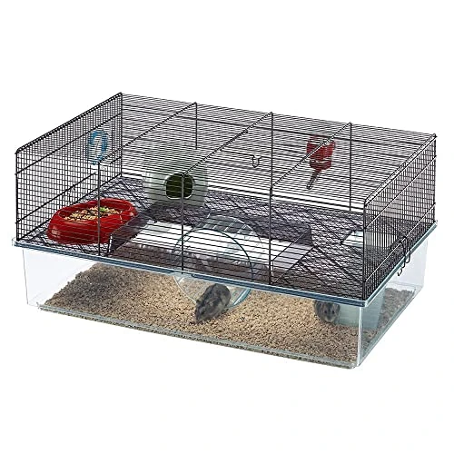 Ferplast Gabbia per Criceti FAVOLA, Piccoli Roditori, Robusta plastica e Metallo, Accessori inclusi, 60 x 36,5 x h 30 cm
