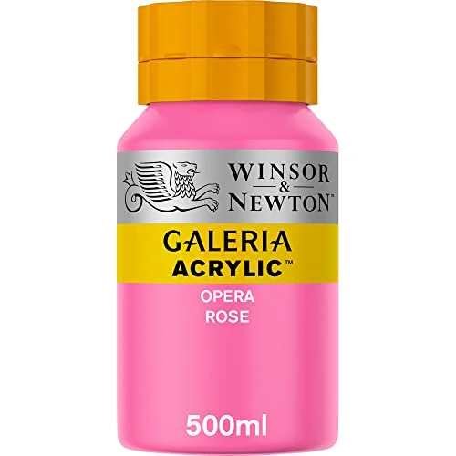 Limited offer: Winsor & Newton Series 1 500ml Bottle Galeria Acrylic Colour with Nozzle Cap - Opera Rose,WN2150448 from 21.50 EUR to 12.39 EUR (save 42%)