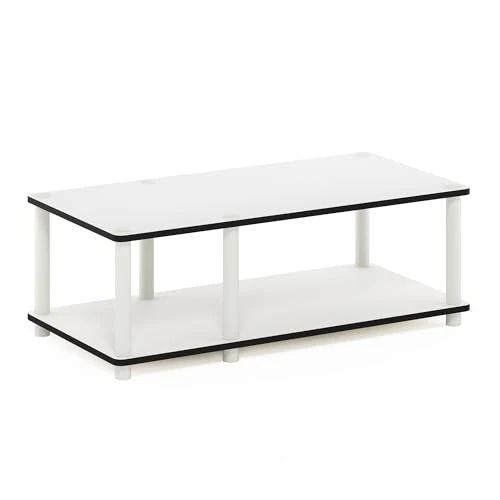 Offerta a tempo: Furinno Supporti TV Senza Attrezzi, White(Ex)/White, Piccolo - 52% da 49.99 € a 23.79 €