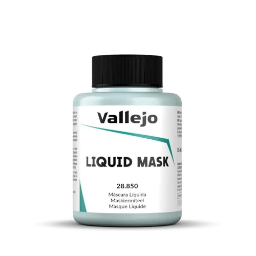Offre limitée : Vallejo Liquid Mask - Masque Liquide Incolore pour Peinture - Protection des Zones à Ne Pas Peindre - 85 ml - Idéal pour Modélisme et Aérographie de 12.28 € à 11.89 € (3% de remise)