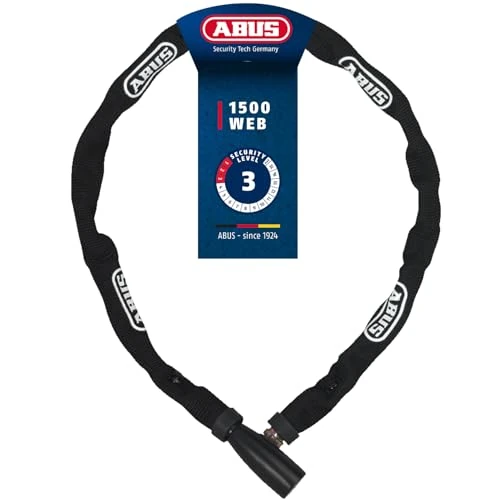 Limited-time offer: ABUS chain lock 1500 Web - bicycle lock made of special steel - 4 mm thick round chain - security level 3 from 14.65 £ to 14.65 £ (save 0.00%)