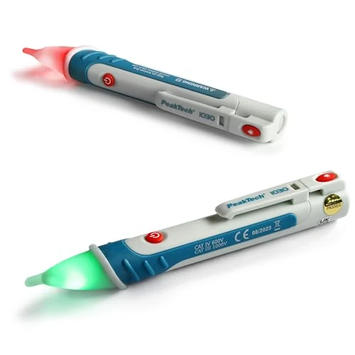 Offerta a tempo: PeakTech 1030 - Tester di Tensione AC senza Contatto con Lampada a LED, Campo di Funzionamento Ac 50-1000V, Sistema di Misurazione, Penna Multimetro Portatile, Segnale Acustico - 157X26Mm - 0.00% da 16.96 € a 16.96 €
