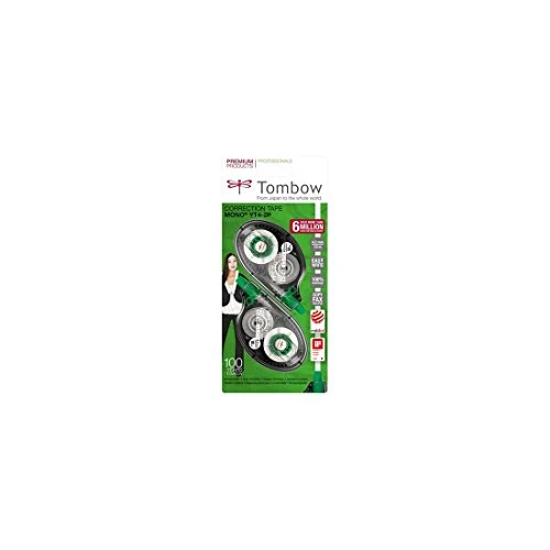 Offre limitée : Tombow CT-YT4-2P Lot de 2 Correcteurs latéraux Mono CTYT4 4,2mm x 10M de 7.91 € à 7.91 € (0.00% de remise)
