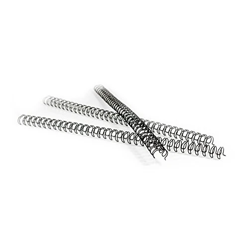Pavo Premium - Espirales de alambre para encuadernar (A4, 6.4 mm, división 3:1, 100 unidades, para 1-35 páginas), color negro
