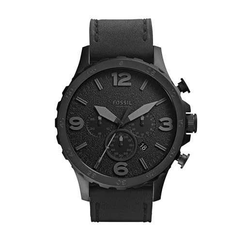 Limited offer: Fossil Men's Nate Oversized Stainless Steel Chronograph Watch from 196.36 EUR to 108.00 EUR (save 45%)