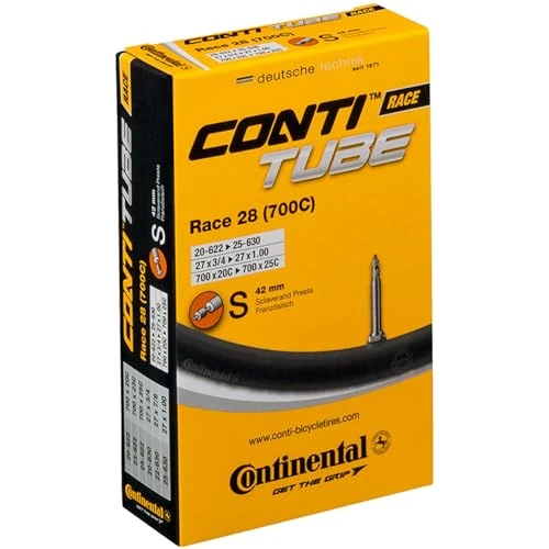 Limited-time offer: Continental 42mm Presta Valve Tube, Black, 700 x 20-25c from $9.99 to $9.99 (save 0.00%)